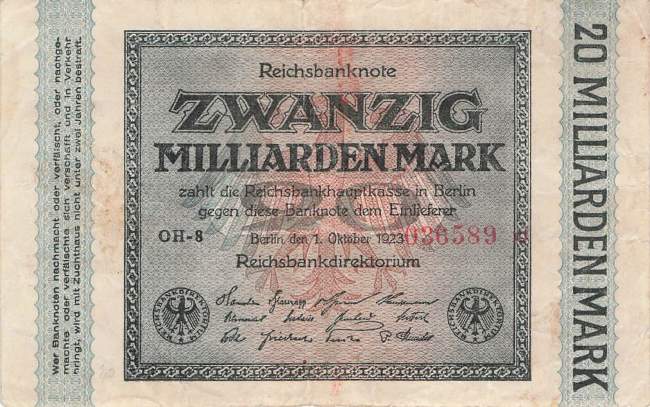 20 Milliarden Mark ro.115h OH